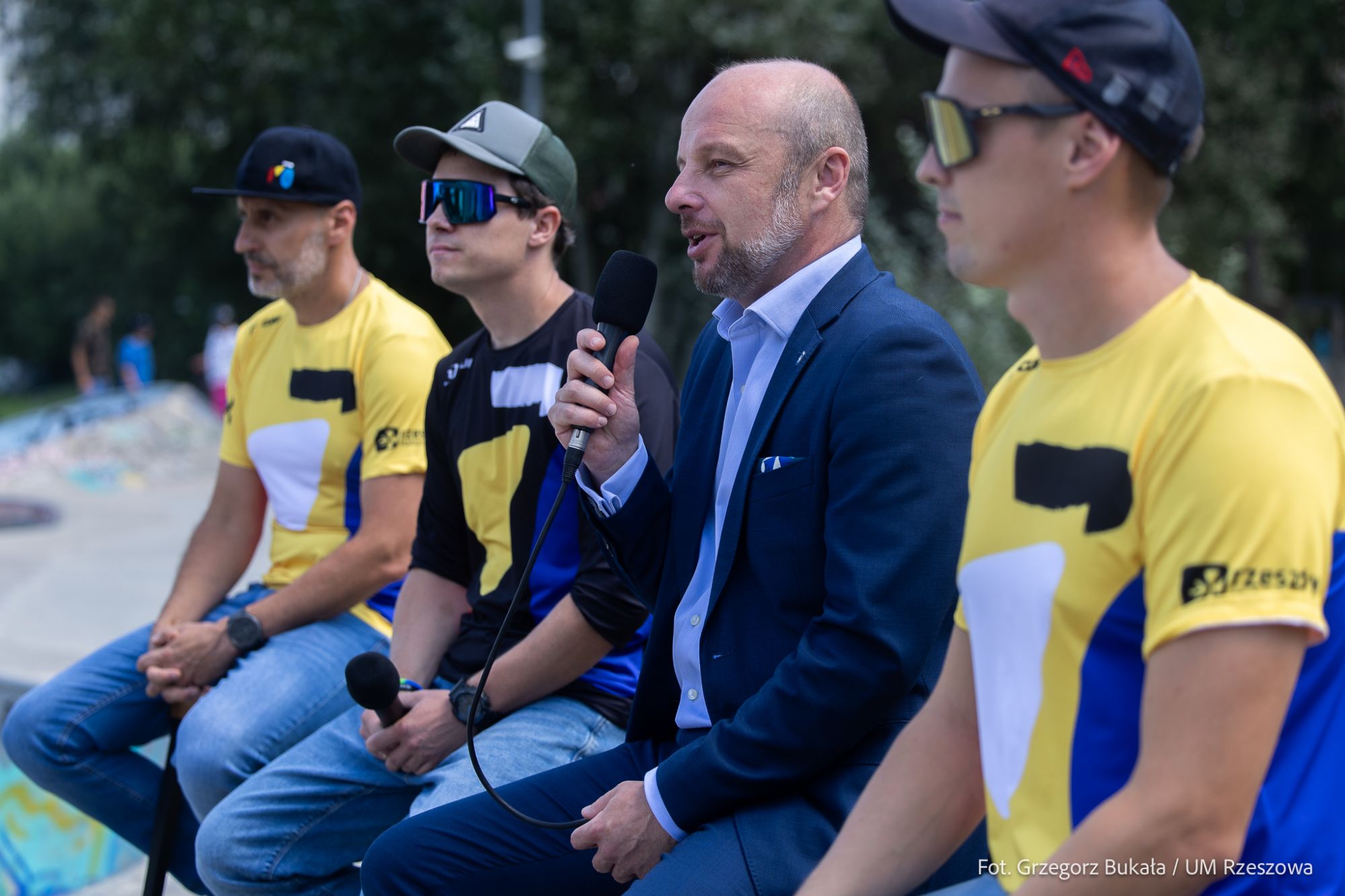 zdjęcie z konferencji prasowej Rzesz&oacute;w Bike Festival, fot.Grzegorz Bukała, Urząd Miasta Rzeszowa